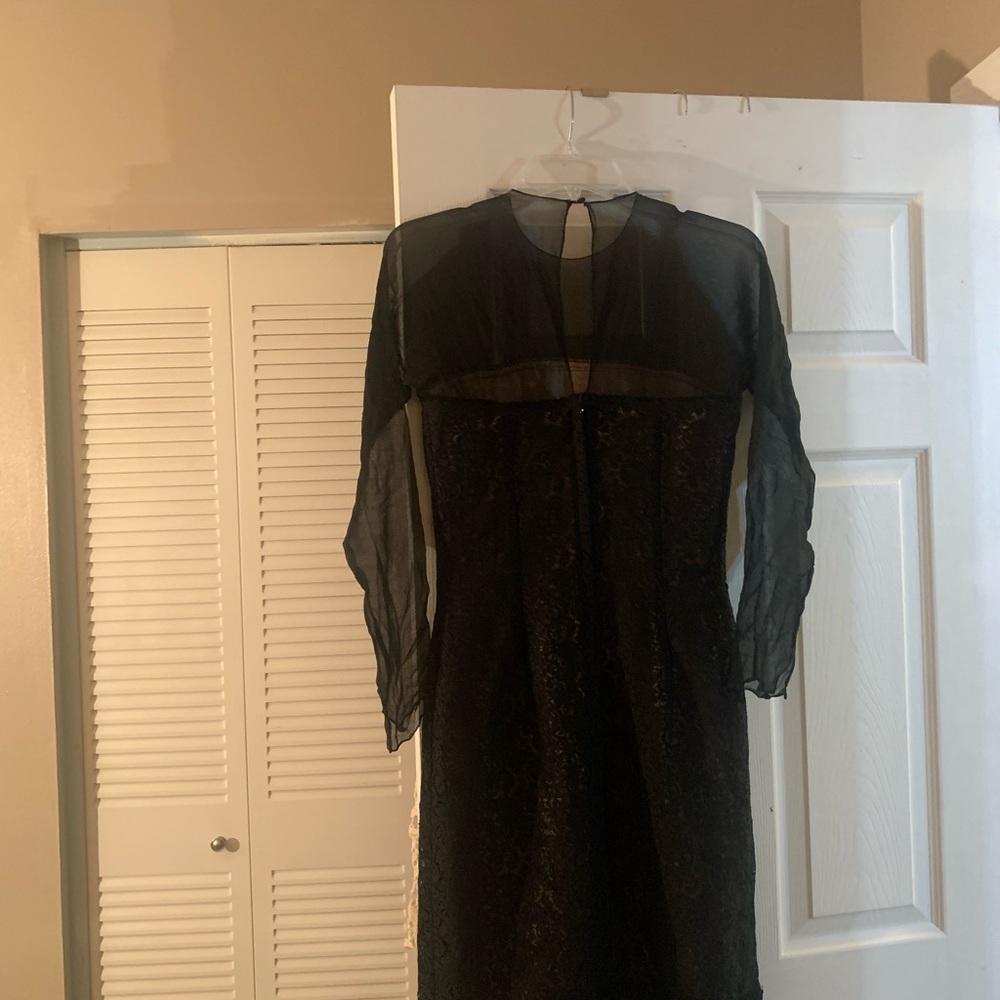 OSCAR DE LA RENTA VINTAGE BLACK DRESS, Size 4 NWT NEVER WORN. - Picture 4 of 7